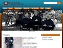 Tablet Screenshot of americannationalcatholicchurch.org